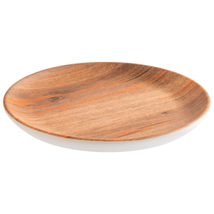Talerz płytki z melaminy 150 mm, brązowy | APS, Crazy Wood