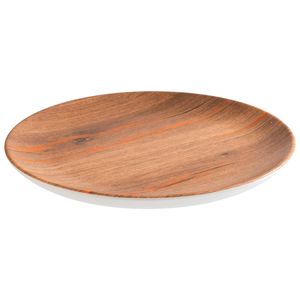 Talerz płytki z melaminy 260 mm, brązowy | APS, Crazy Wood