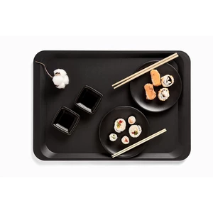 Taca prostokątna 370x530 mm, czarna | CAMBRO, Fast Food