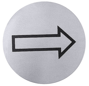 Tabliczka samoprzylepna, piktogram „W prawo/lewo” | CONTACTO, 7663/003