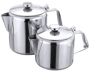 Dzbanek na herbatę ze stali nierdzewnej, z pokrywką i sitkiem 0,8 l | CONTACTO, 504/100