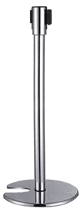 Słupek hotelowy z wysuwaną niebieską taśmą 950 mm | CONTACTO, 1600/200