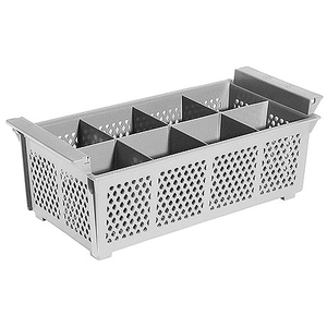 Pojemnik na sztućce do zmywarek, szary 430x210x150 mm | CONTACTO, 2512/042