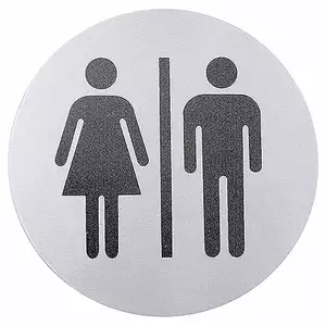 Tabliczka samoprzylepna, piktogram: „Kobiety/mężczyźni” | CONTACTO, 7661/002