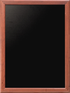 Tablica menu w drewnianej ramie w kolorze mahoniowym 1000x800 mm | CONTACTO, 7682/100
