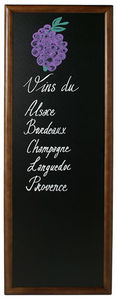 Tablica menu w drewnianej ramie w kolorze ciemnobrązowym 1200x560 mm | CONTACTO, 7684/120