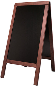 Tablica w drewnianej ramie, 710x1340 mm, mahoń | CONTACTO, 7695/122