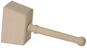 Młotek drewniany do wbijania kranów do beczek 230 mm | CONTACTO, 8084/002