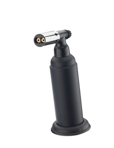 Palnik gazowy, gastronomiczny, podwójny ze stopką, 20g propan-butan, 124x75x200 mm, czarny | TECHNICA, Silver Line