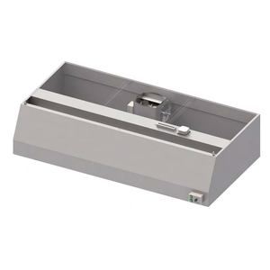 Okap przyścienny trapezowy 1400x900x450 mm, z wentylatorem 200W | STALGAST, 984070914