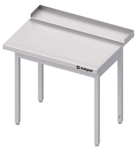 Stół wyładowczy prawy bez półki do zmywarki kapturowej 1200x750x880 mm | STALGAST, 9810167120