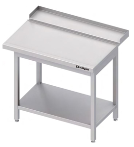 Stół wyładowczy prawy z półką do zmywarki kapturowej 800x750x880 mm | STALGAST, 9810047080