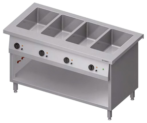 Bemar wodny czterokomorowy 4x GN 1/1, 3,2 kW, 1465x750x880 mm | STALGAST, ST217151