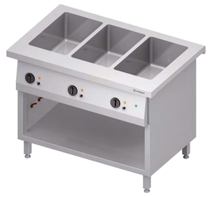 Bemar wodny trzykomorowy 3x GN 1/1, 2,4 kW, 1132x750x880 mm | STALGAST, ST216111