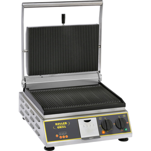 Grill kontaktowy panini z timerem, elektryczny, 3,4 kW, 400x475x310 mm | ROLLER GRILL, 777224