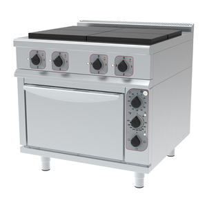 Kuchnia elektryczna, 4-palnikowa, wolnostojąca, piekarnik elektryczny, linia 900, 16,1 kW, 900x900x900 mm | TECHNICA, 249516