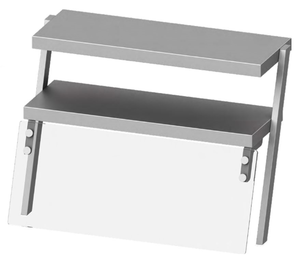 Nadstawka podwójna z oświetleniem 767x540x700 mm | STALGAST, ST255081