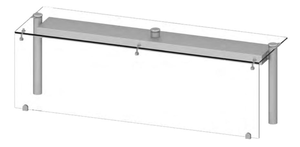 Nadstawka pojedyncza, szkło proste, 990x450x460 mm | STALGAST, ST275101