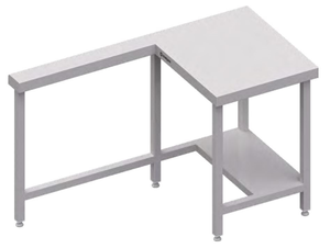 Stanowisko kasowe zewnętrzne prawe 1400x750x880 mm | STALGAST, ST135141