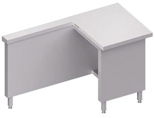 Stanowisko kasowe zewnętrzne prawe 1400x750x880 mm | STALGAST, ST249141