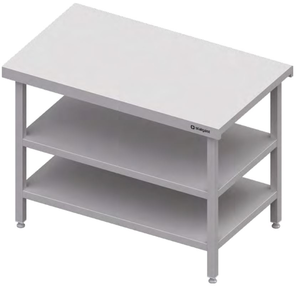 Stanowisko neutralne dwupółkowe 900x750x880 mm | STALGAST, ST128091
