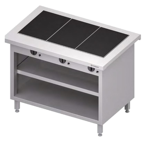 Stanowisko neutralne z płytą grzewczą ceramiczną 0,45 kW, 1132x750x880 mm | STALGAST, ST233111