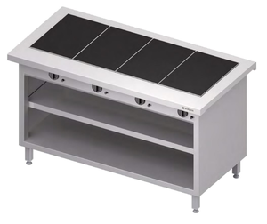 Stanowisko neutralne z płytą grzewczą ceramiczną 0,6 kW, 1465x750x880 mm | STALGAST, ST233151