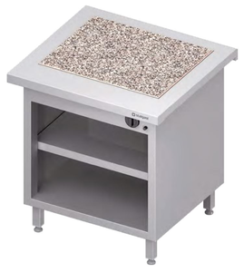 Stanowisko neutralne z płytą grzewczą granitową 799x750x880 mm | STALGAST, ST232081