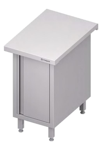 Stanowisko neutralne z szafką, drzwi skrzydłowe, 500x750x880 mm | STALGAST, ST235051