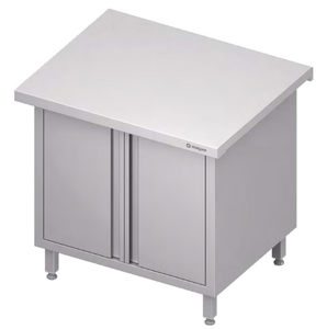 Stanowisko neutralne z szafką, drzwi skrzydłowe, 800x750x880 mm | STALGAST, ST236081
