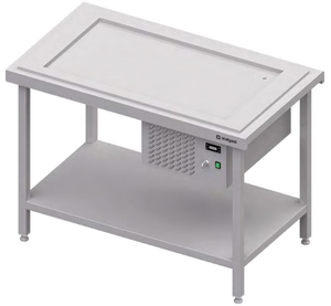 Stanowisko z płytą chłodniczą ekspozycyjną 3x GN 1/1, 1245x750x880 mm | STALGAST, ST111121