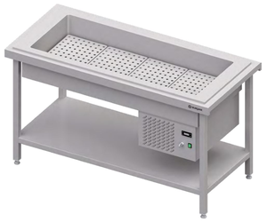 Stanowisko z wanną chłodniczą napojową 4x GN 1/1, 1570x750x880 mm | STALGAST, ST109151