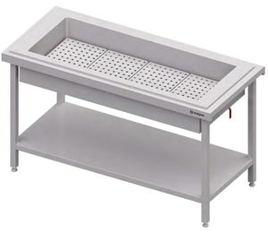 Stanowisko z wanną neutralną 4x GN 1/1, 1570x750x880 mm | STALGAST, ST103151