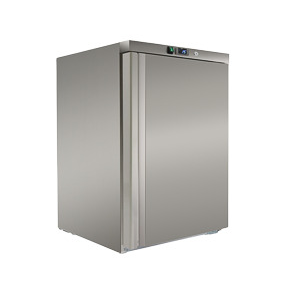 Szafa chłodnicza 1-drzwiowa, 130 l, 0,158 kW, 595x650x830 mm, inox | REDFOX, DRR 200/S