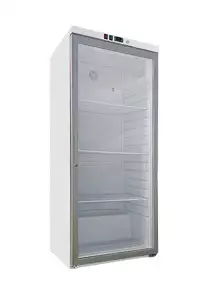 Szafa chłodnicza 1-drzwiowa, drzwi przeszklone, 570 l, 0,175 kW, 775x735x1870 mm, biała | REDFOX, DRR 600/G