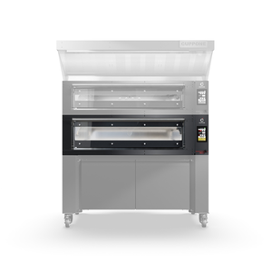 Piec do pizzy 1-komorowy, 9x pizza 35 cm, 21 kW, 1733x1642x470 mm, komora o wymiarach 1230x1260x230 mm | CUPPONE, Delta