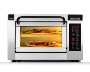 Piec do pizzy sterowany elektronicznie 1-komorowy, komora dzielona, 2x pizza 350 mm, 3,35 kW, komora o wymiarach 355x355x195 mm | PIZZA MASTER, CounterTop 351ED-1