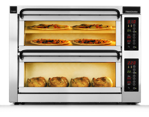 Piec do pizzy sterowany elektronicznie 2-komorowy, 1 komora dzielona, 6x pizza 350 mm, 11,1 kW, komory o wymiarach 710x355x195 mm | PIZZA MASTER, CounterTop 352ED-1DW