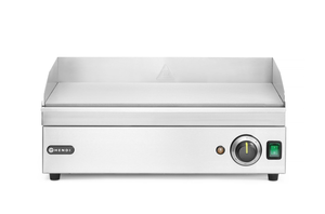 Płyta grillowa elektryczna, ze stali nierdzewnej, gładka, 2,4 kW, 527x404x233 mm | HENDI, Kitchen Line