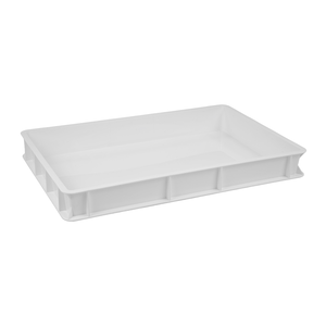 Pojemnik na ciasto do pizzy, polipropylen, 600x400x75 mm, biały | PRESTONA, P64070