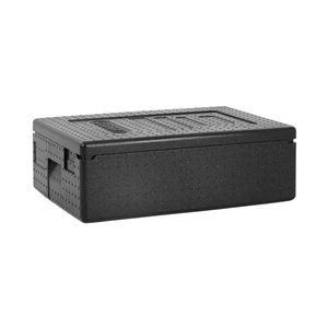 Pojemnik termoizolacyjny GN 1/1 na kuwety do lodów, głębokość 138 mm, ładowany od góry, 610x430x207 mm, czarny | CAMBRO, GoBox