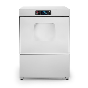 Zmywarka do naczyń, z pompą spustową, sterowanie elektronicznie, kosz: 500x500 mm, 5,75 kW, 400 V, 580x635x835 mm | SAMMIC, UX-50B