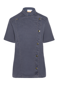 Bluza kucharska damska, rozmiar 34, ciemny jeans | KARLOWSKY, JF21/16-34