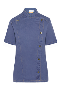 Bluza kucharska damska, rozmiar 46, niebieski jeans | KARLOWSKY, JF21/15-46
