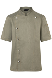 Jeansowa bluza kucharska męska, rozmiar 50, zielony mech | KARLOWSKY, JM32/103-50