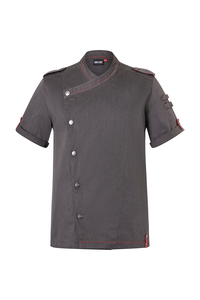 Bluza kucharska męska, rozmiar 56, ciemny jeans | ROCK CHEF, RCJM19/16-56