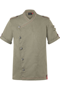 Bluza kucharska męska, rozmiar 66, zielony mech | ROCK CHEF, RCJM19/103-66