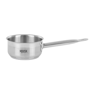 Rondel 1 l o średnicy 140 mm ze stali nierdzewnej z pokrywką | MJUSK, 24147