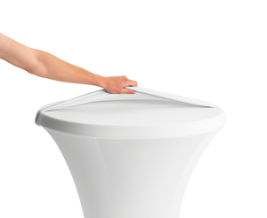 Biały pokrowiec na stół koktajlowy, o średnicy 700 mm, biały | BARTSCHER, 601169