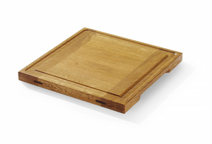 Drewniana deska do serwowania, 270x270x20 mm | HENDI, 505472